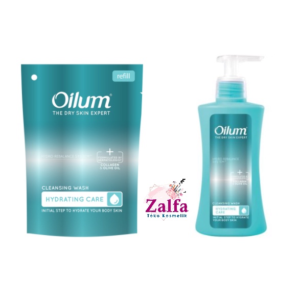 Oilum Hydrating Care Cleansing Wash Botol 210 ml / Refill 175 ml