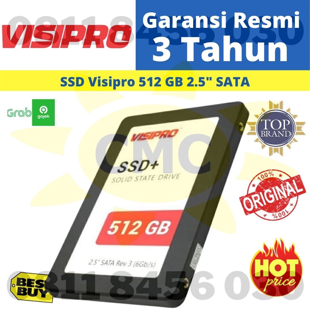 SSD 128GB 2.5&quot; SATA 3 VISIPRO RESMI ORIGINAL