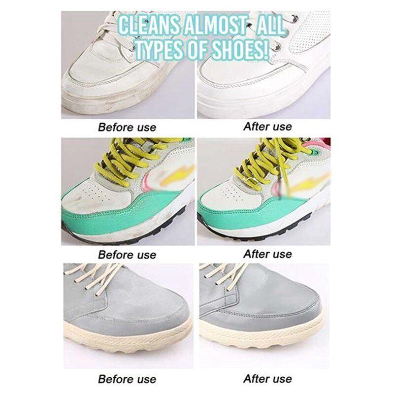 [BISA COD] Cairan Pembersih dan Pemutih Sepatu Putih ORI/ Shoes Cleaner / Polish Semir Krim Ajaib Penghilang Noda Sneakers Shoes Remover (ORIGINAL)