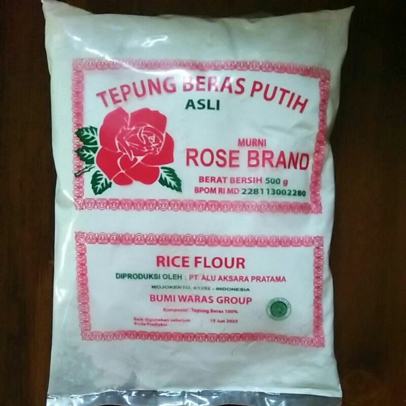 

Tepung Beras Putih Rose Brand 500 gr Jajan Pasar/Bubur Sumsum/MPAsi