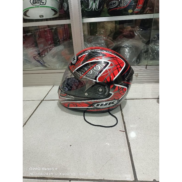 helm ink fusion# 2- black/red original murah..bisa(cod)