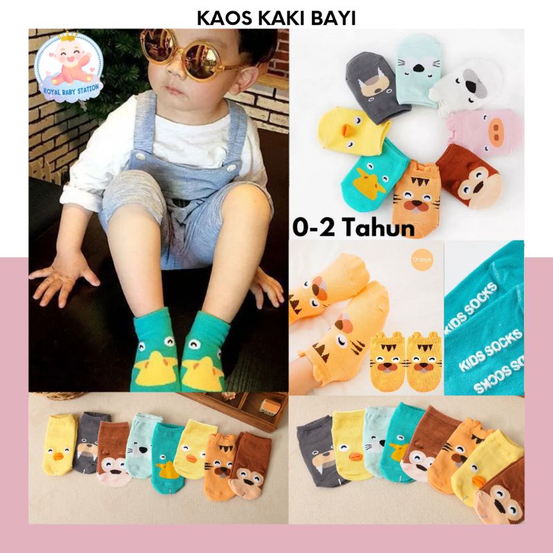 Kaos Kaki Bayi Karakter 0-24 Bulan Murah