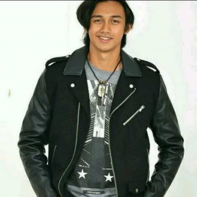 Jaket kulit pria anak langit jaket motor jaket semi kulit boy