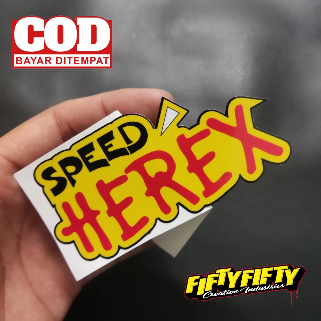 Stiker Print Cut TEAM HEREX MODEL 02 Stiker Printing Laminasi Glossy Tahan Air Stiker Motor Mobil Helm Sudah Membentuk Pola Desain