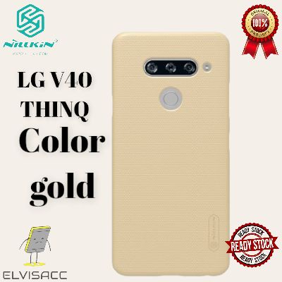 LG V40 THINQ NILLKIN HARDCASE FROSTED SHIELD ORIGINAL COLOR GOLD