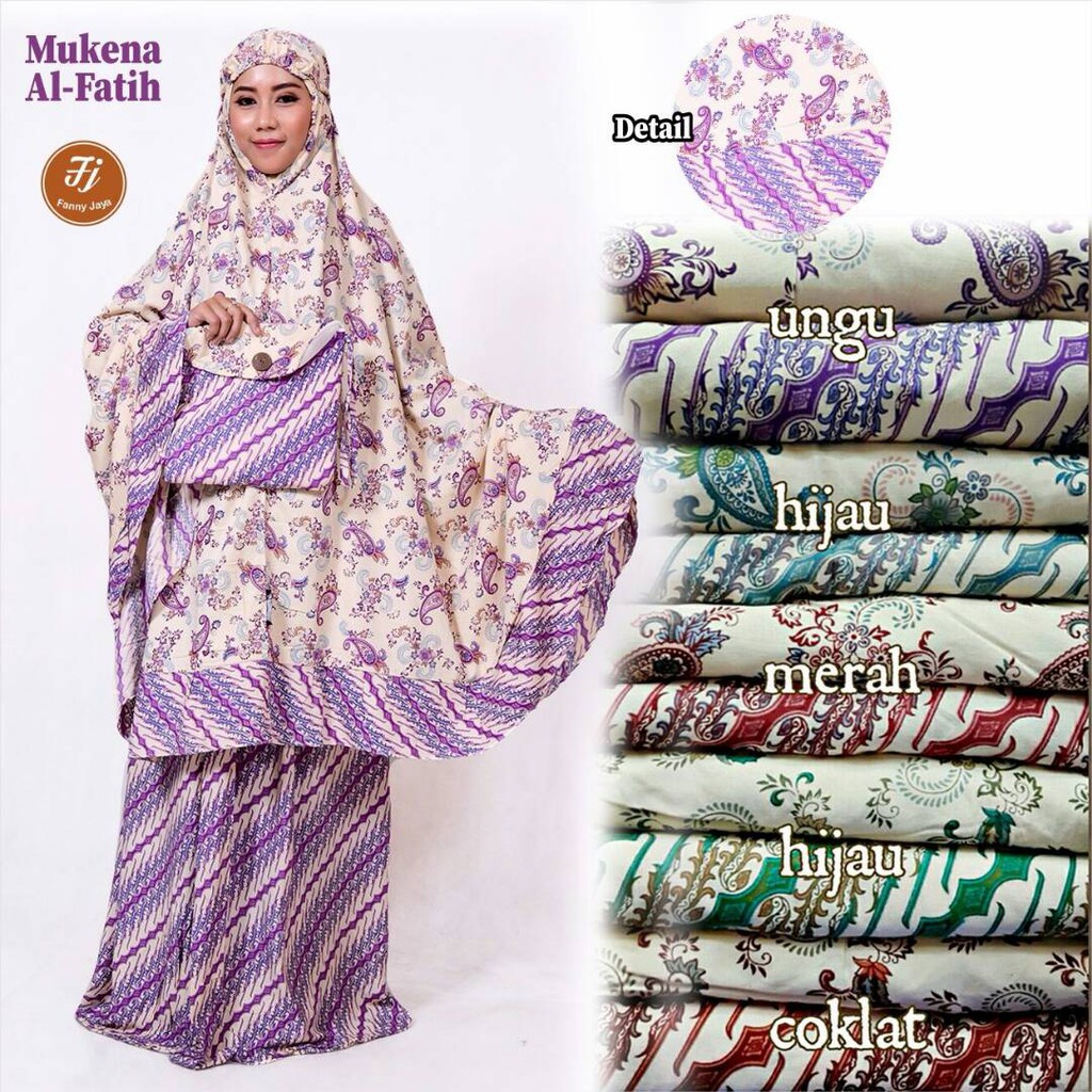 mukenah dewasa jumbo batik al fatih