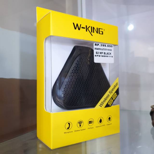(NEW) W-King Speaker Bluetooth S2 MP Black wireless Speaker