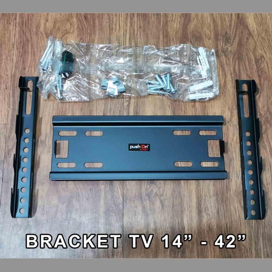 Bracket Braket Breket Tv Led Lcd 14 Inch - 42 Inch Push On 6103