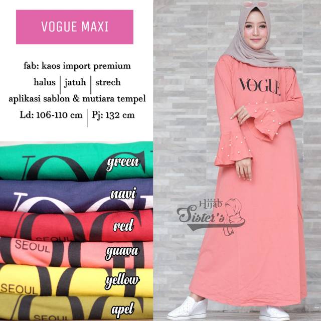 Vogue maxi hijab sister