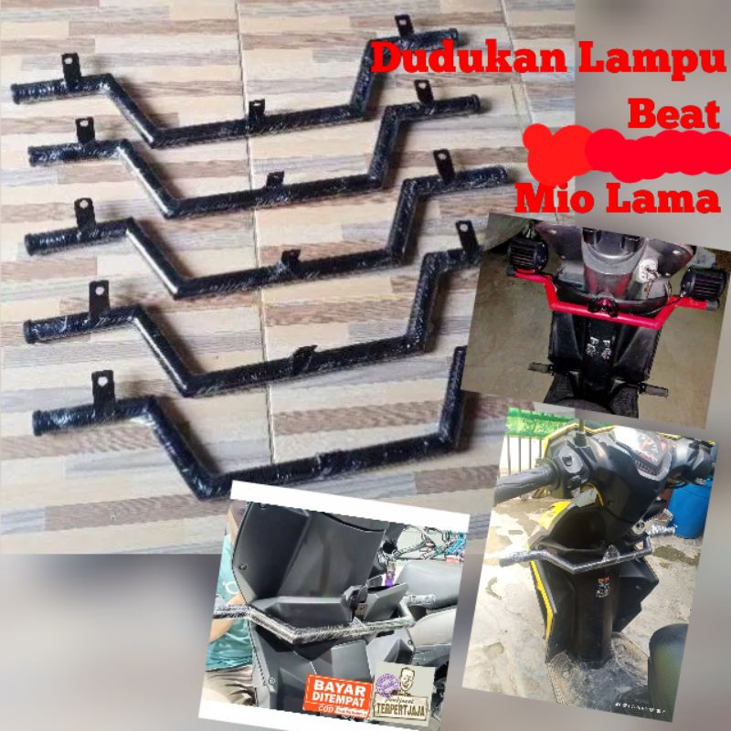 Dudukan Lampu Tembak Honda Beat|Mio Lama Smile| Mio M3 Breket Lampu Tambahan