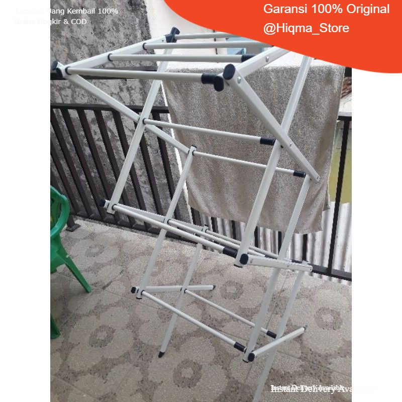 INFORMA Jemuran Baju Zigzag/Rak Handuk/Jemuran Zigzag/Jemuran Handuk/Jemuran Lipat