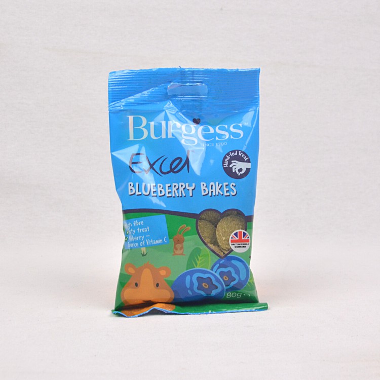 

Snack Kelinci BURGESS Excel Treats Blueberry Bakes 80gr