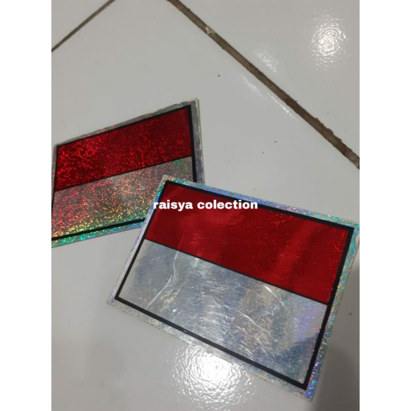 stiker bendera merah putih