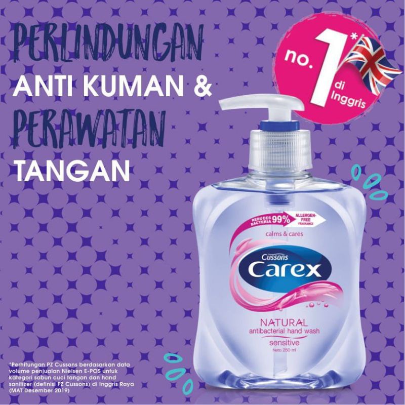 Carex Hand Wash Sensitive Pump 250 ml