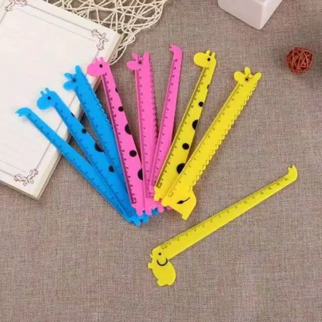 

Albama - Penggaris Plastik Bentuk Hewan Jerapah 15cm / Giraffe Ruler / Penggaris Anak / Alat Tulis