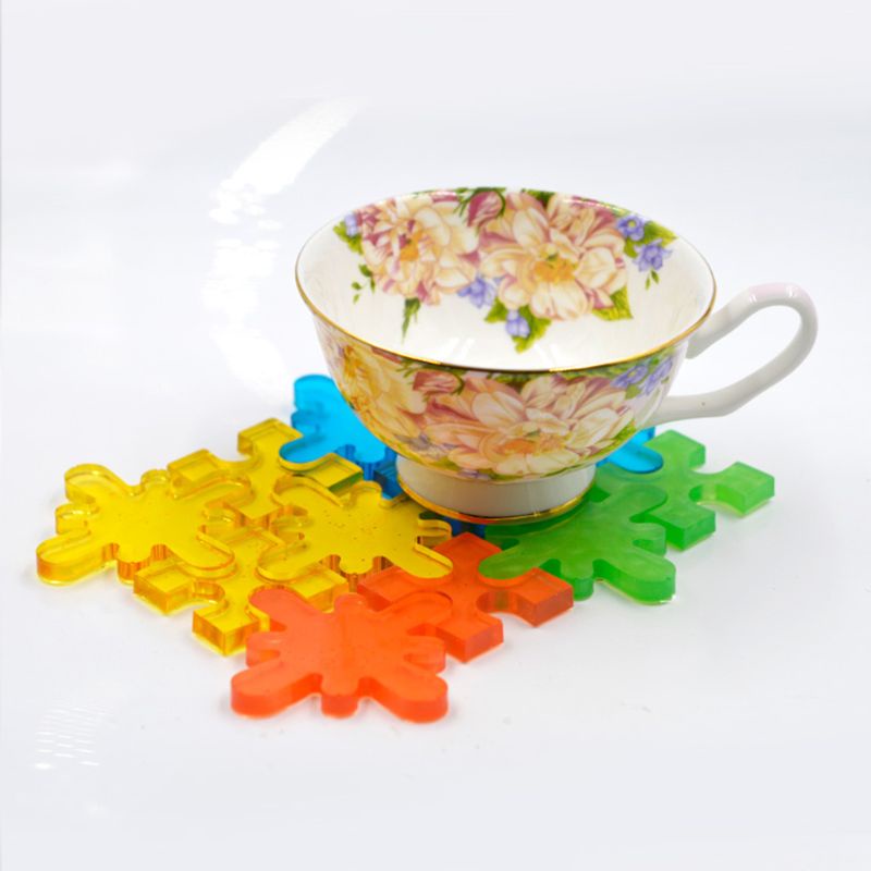 SIY  Platen Coaster Silicone Mold Soft Clay Tool DIY Cup Pad Crystal Epoxy Molds