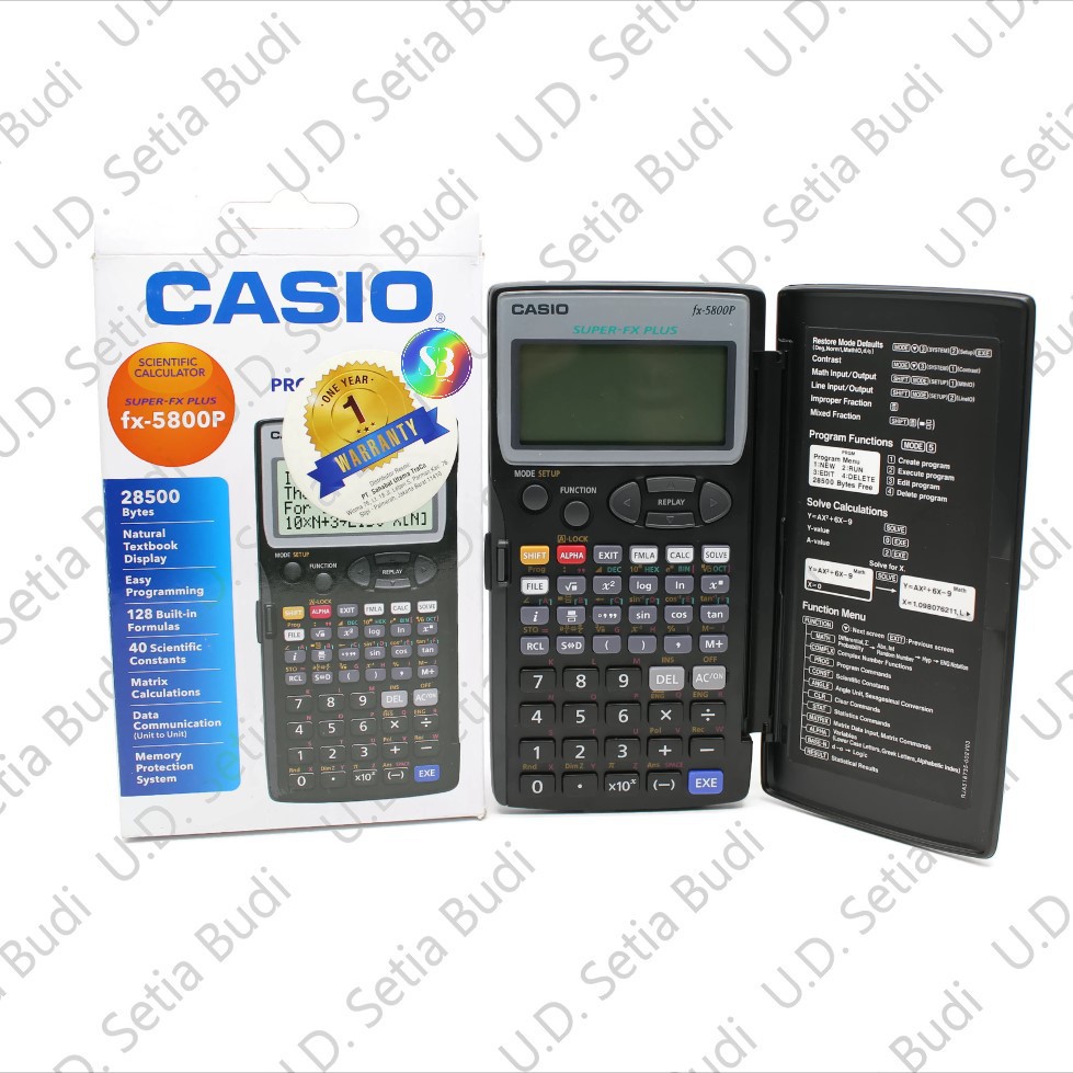 Kalkulator Scientific CASIO FX-5800P Asli dan Bergaransi