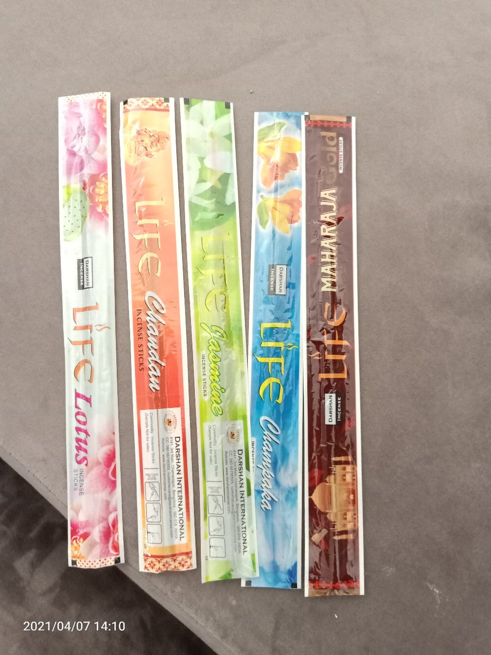 Dupa India (aromaterapi) Pouch Plastic - Tulasi Swarna 35 Sticks