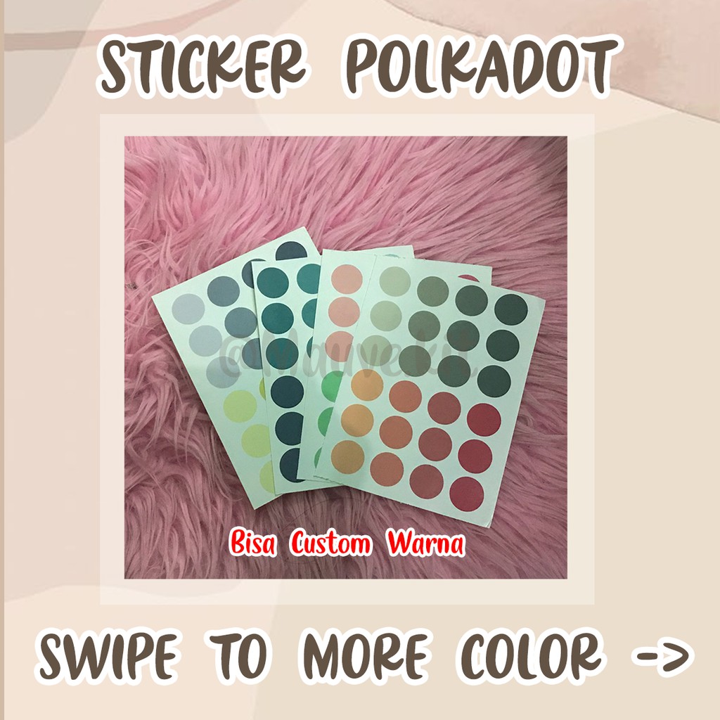 

Stiker polkadot | stiker aesthetic | stiker memo | stiker murah