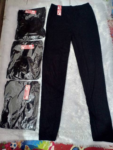 Legging Anak Warna HITAM POLOS~XS~S~M~L~XL~XXL~XXXL &amp; TANGGUNG