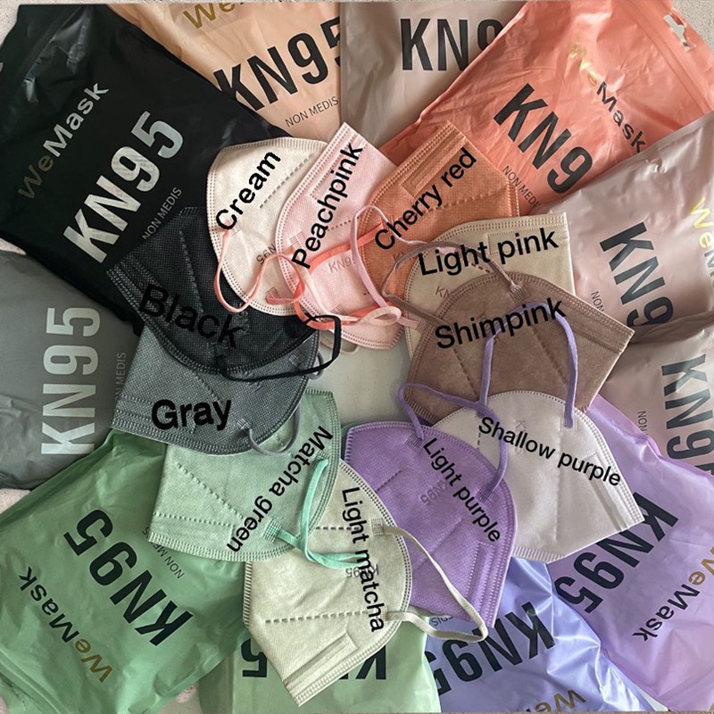 Masker Murah / KN95 WE MASK / WEMASK Warna 5Ply / 6Ply KN 95 Earloop Tebal Lentur PREMIUM PACK | 10 