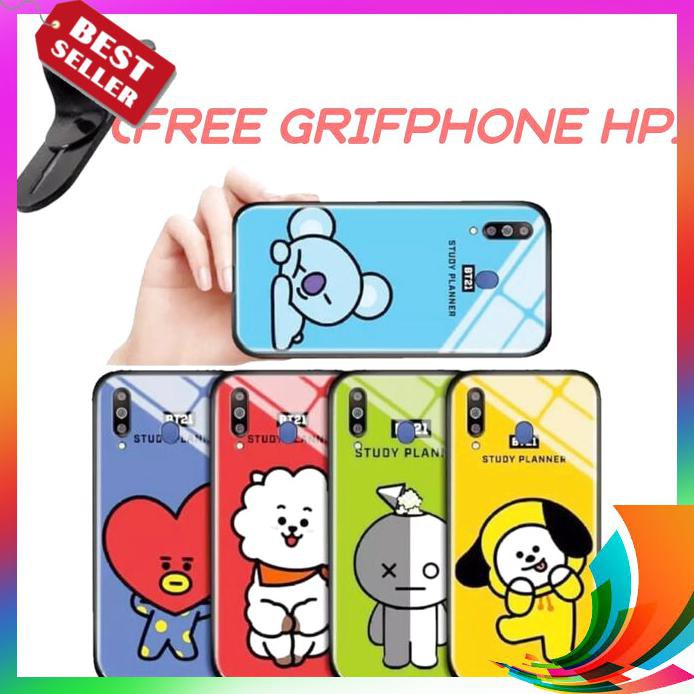 【TERBARU】 PREMIUM Case GLASS MOTIF Bts XIAOMI REDMI 8A PRO