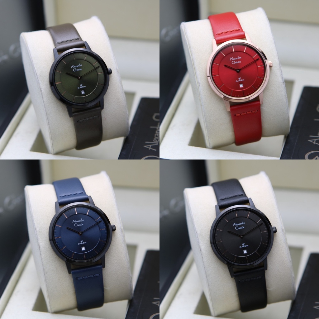 Jam Tangan Wanita Alexandre Christie AC 8639 / AC8639 / 8639 Original Garansi Resmi 1 Tahun Strap Le