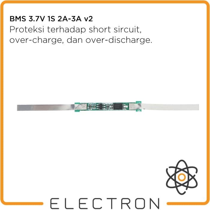 BMS 3.7V 2A-3A V2 1S Battery Protection Charging Board 18650 4.2V Baterai