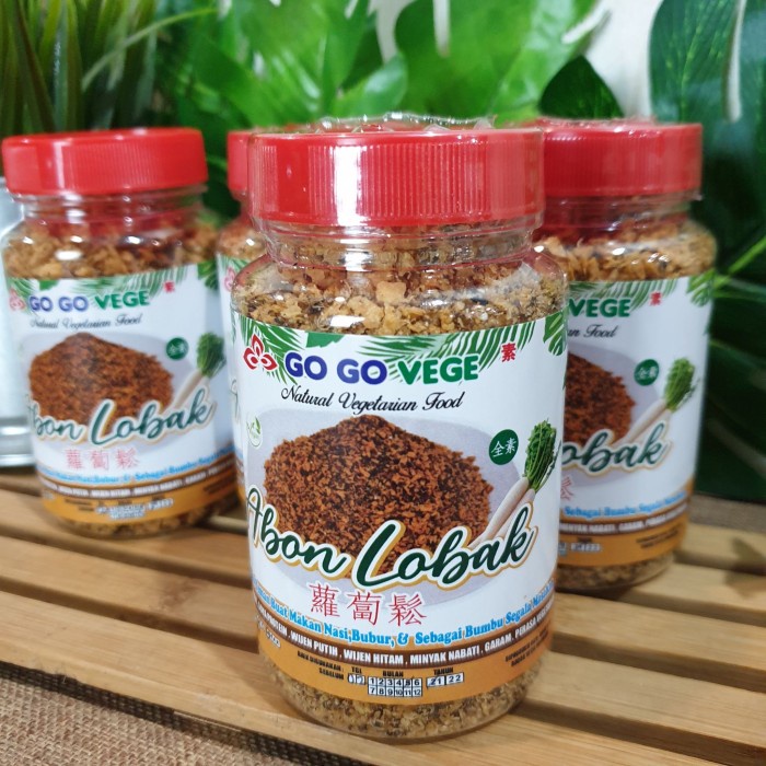 

ABON- ABON LOBAK GO GO VEGE 150GRAM VEGAN HALAL -MAKANAN-KERING.