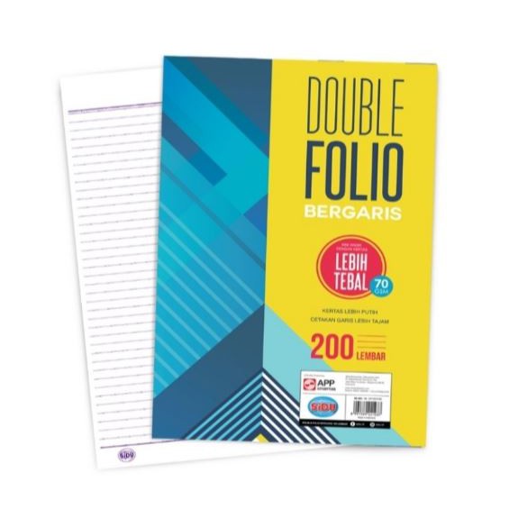 Kertas Folio Bergaris SIDU 200 Lembar