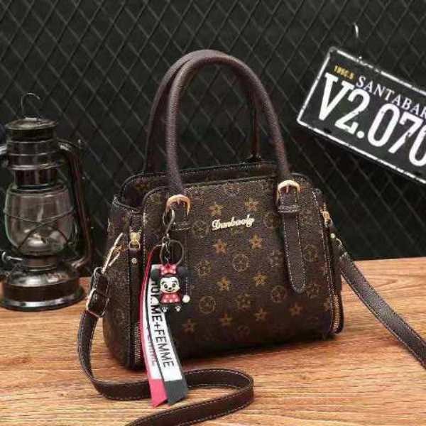 ZC 2855 RISCE TAS HAND BAG GANTUNGAN MINNIE MOUSE IMPORT WANITA CEWEK PEREMPUAN BATAM MOTIF FLOWER