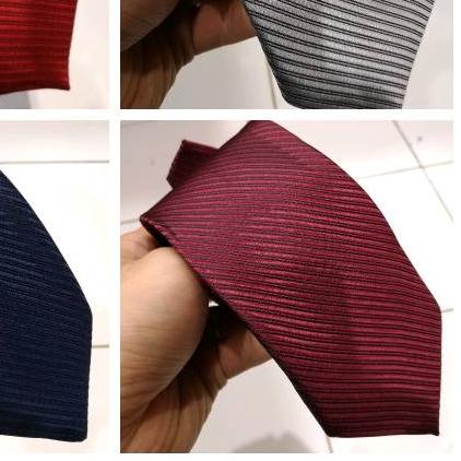 ➲ ~ Dasi Tyrone Reguler Silky Alur 5 Warna ✺