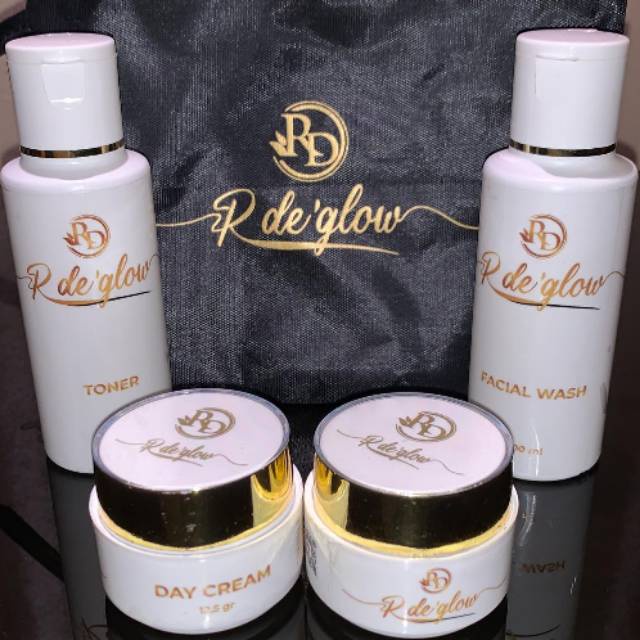 R DE'GLOW PAKET TONER DAN CLEANSER 100% ORIGINAL