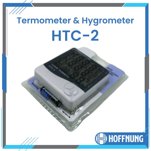 HTC-2 Digital Hygrometer Temperature Meter Clock HTC2 HTC 2 kabel 1,5m