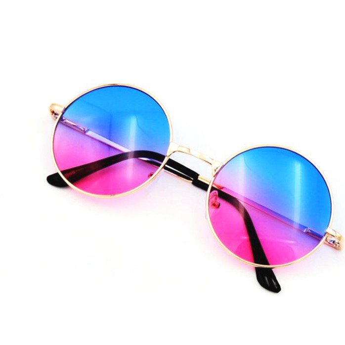 OILA kacamata fashion bulat dua warna dual color sunglasses sunnies (3C3) jgl039