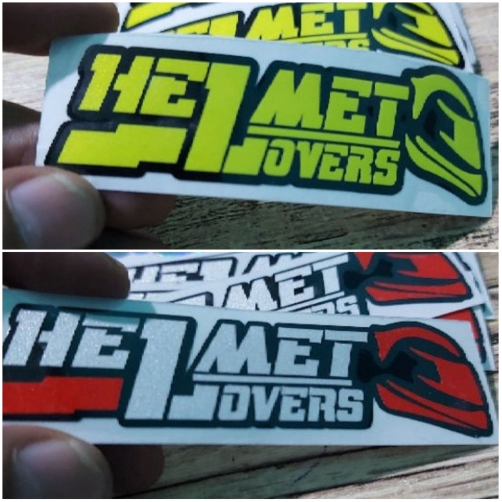 Stiker Cutting Helmet Lovers Logo Termurah Variasi Motor Helm Harga 1pcs