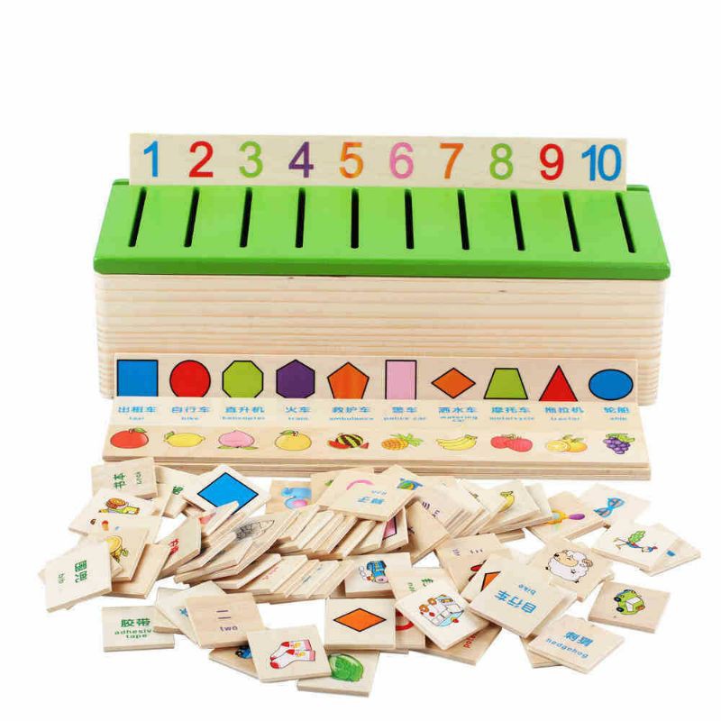MAINAN EDUKASI MONTESSORI KOTAK KATEGORI / CLASSIFICATION BOX