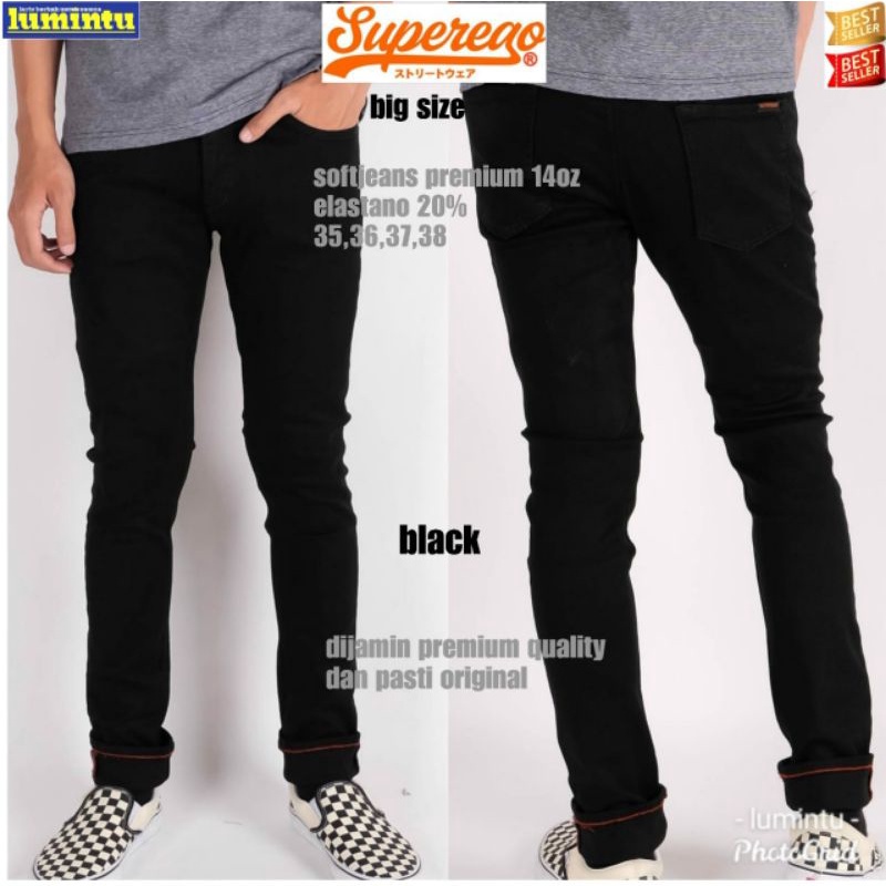 CELANA PANJANG SOFT JEANS SUPEREGO JUMBO BY LATANZA