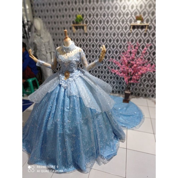SALE GAUN PENGANTIN EKOR Barbie Crinolin Petticoat Petikut Akad Kebaya Pengantin Mewah Gotic Gotik
