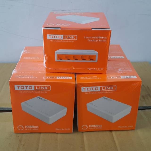 TOTOLINK S505 5 PORT 10/100Mbps DESKTOP SWITCH