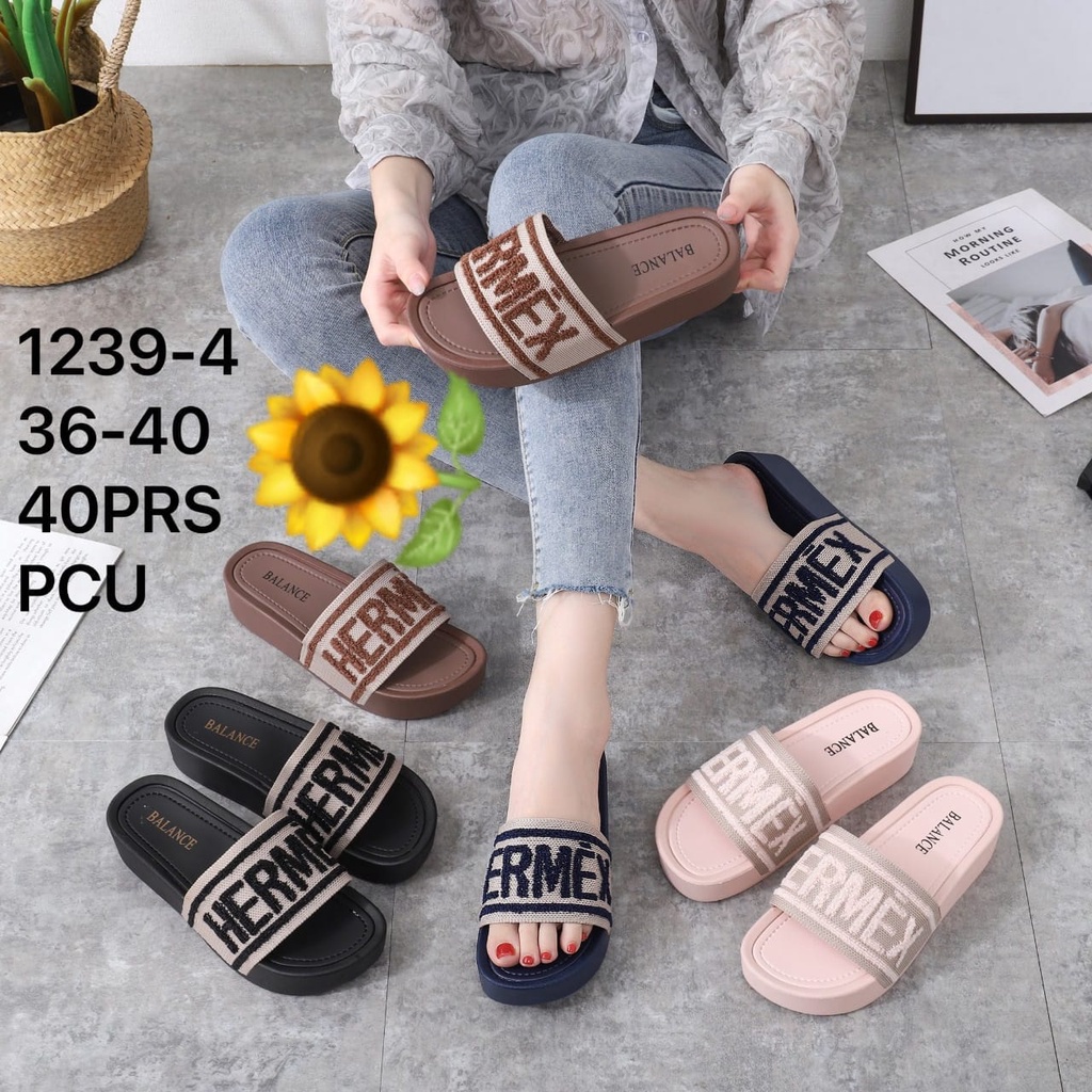 Sandal Karet Jelly Wedges Wanita import Model Terbaru Original Kekinian by AGUNG STYLE Balance 1239-4