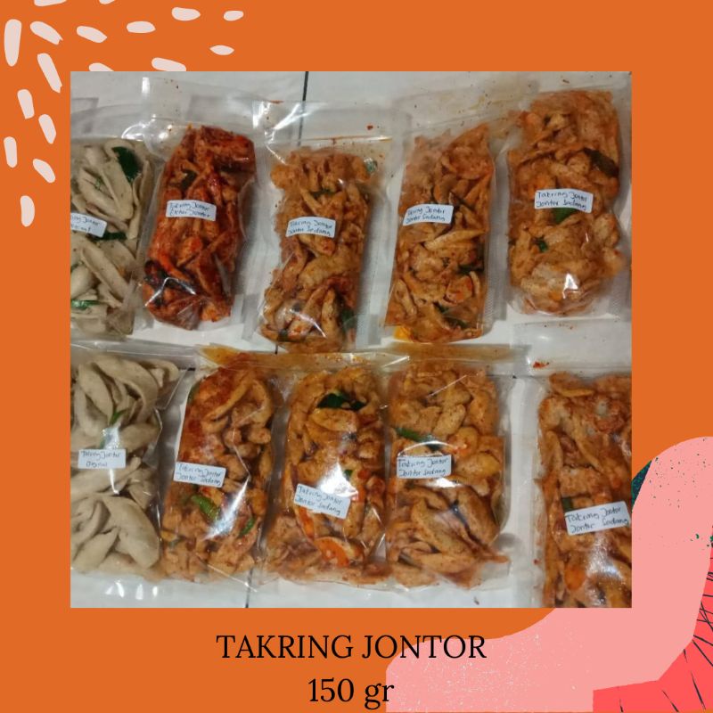 

Makanan ringan takring jontor/otak-otak kering/otak-otak ukuran 130gr