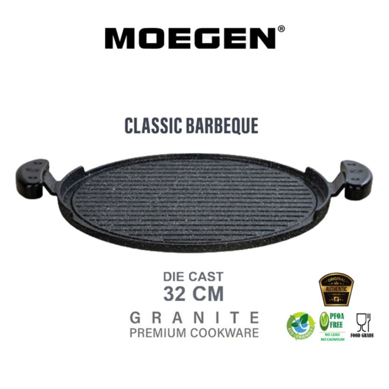 ORIGINAL MOEGEN Germany classic barbeque bbq roaster grill pan 32cm granite series