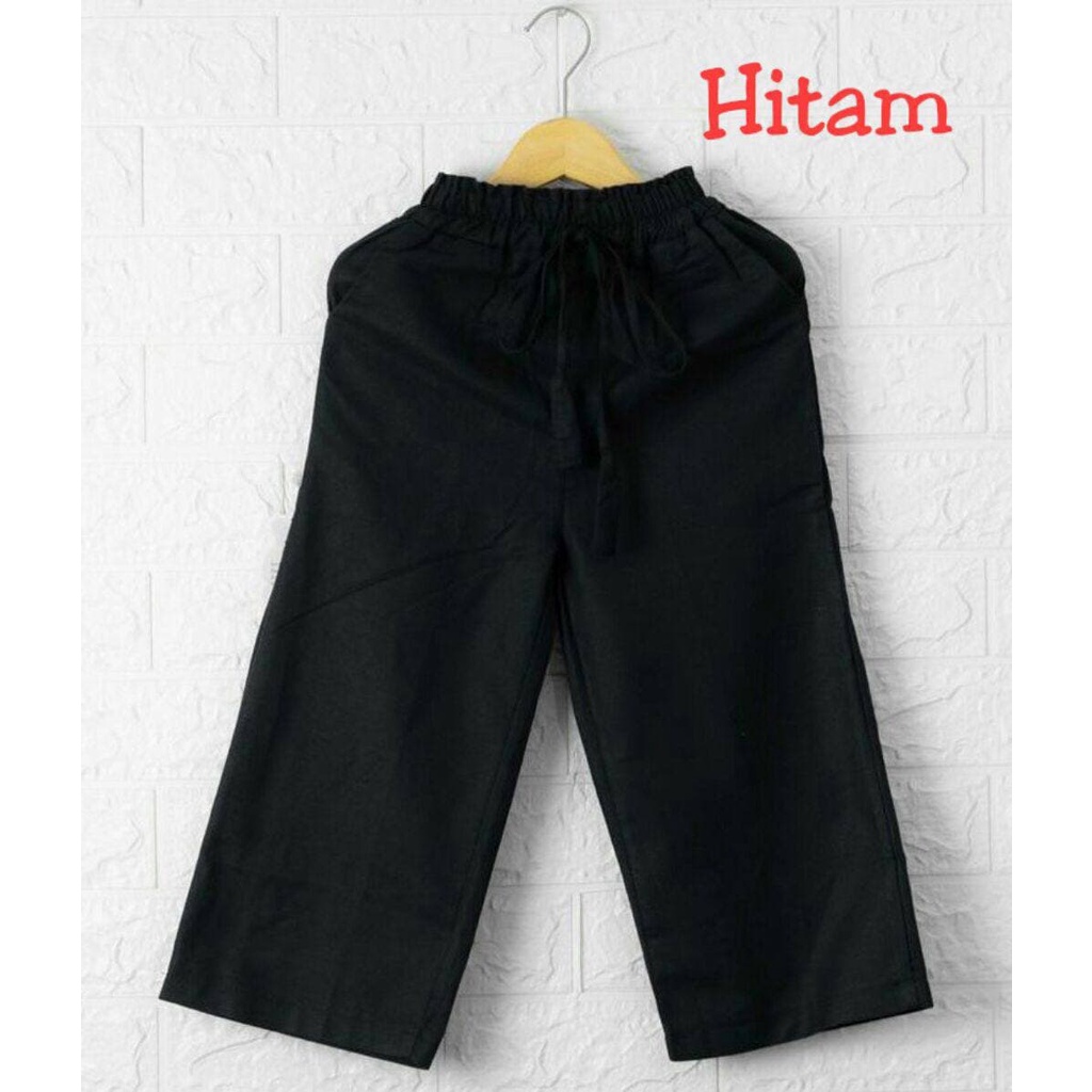 KIYOREN CELANA KULOT ANAK KATUN RAMI LINEN POLOS PREMIUM / KULOT PREMIUM