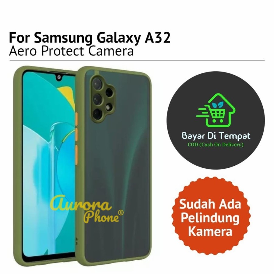 Original Samsung A32 Case Aero Frosted Camera Protection Casing A32 4G