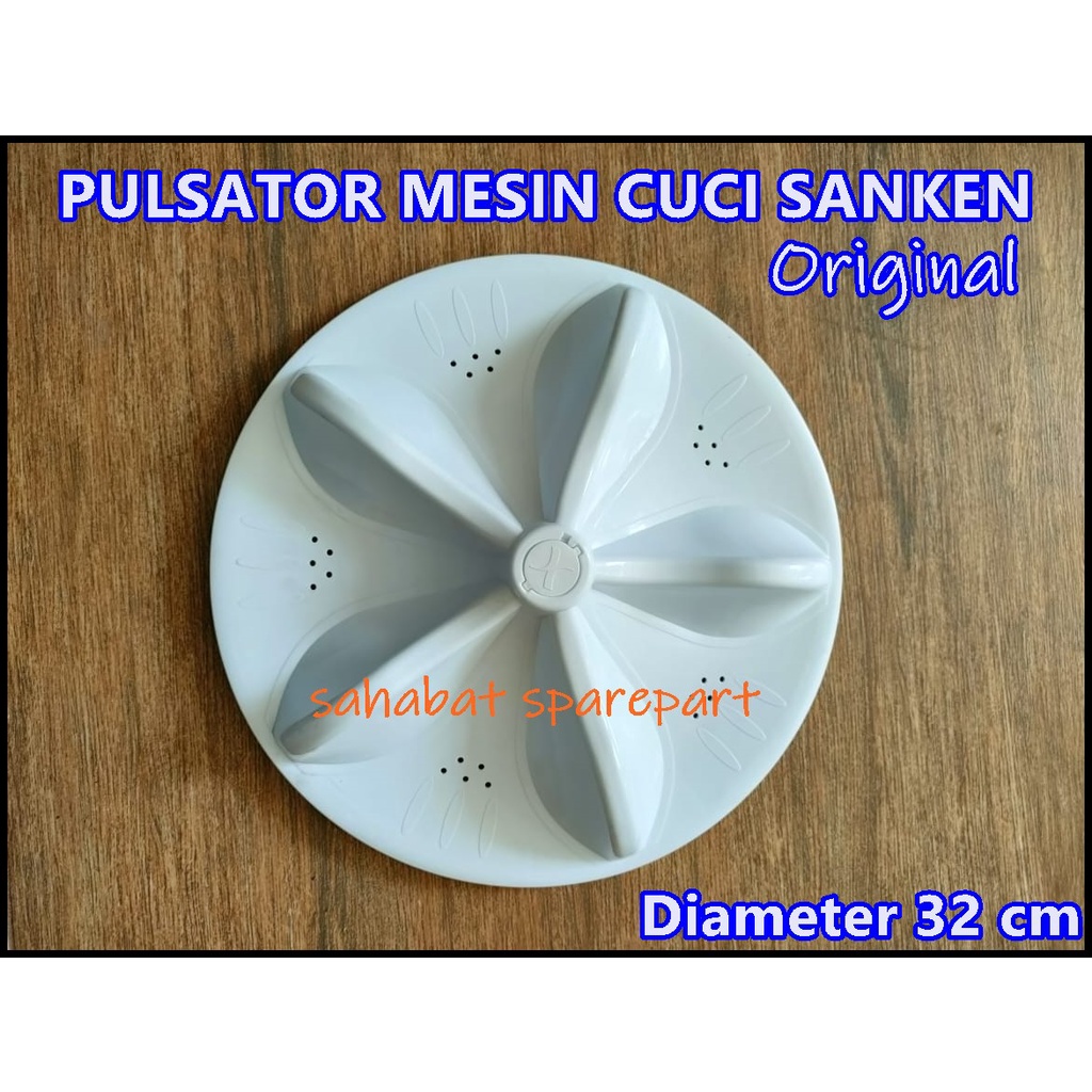 PULSATOR MESIN CUCI 2 TABUNG SANKEN DIAMETER 32 CM MODEL AS KOTAK ORIGINAL