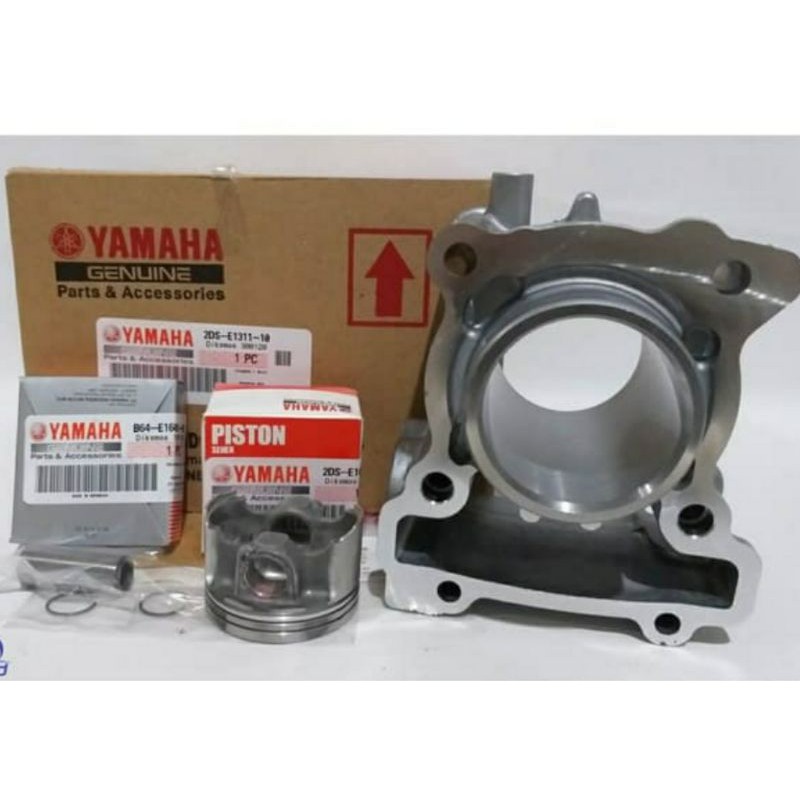 BLOK SEHER SET PISTON KIT LEXI 125 ASLI ORI YAMAHA B3F WB016 00