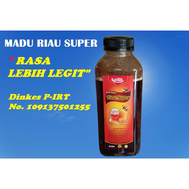 

Madu Riau Super Legit / Madu hutan Riau Kemasan 600 gr