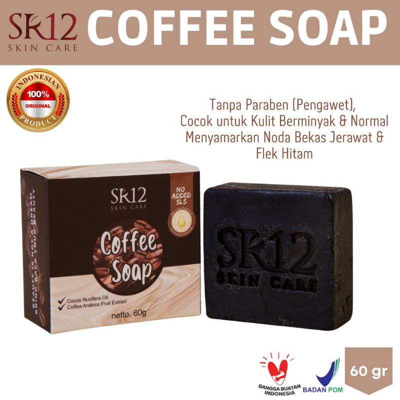 Sabun Kopi SR12 Sabun Herbal Penghilang flek hitam