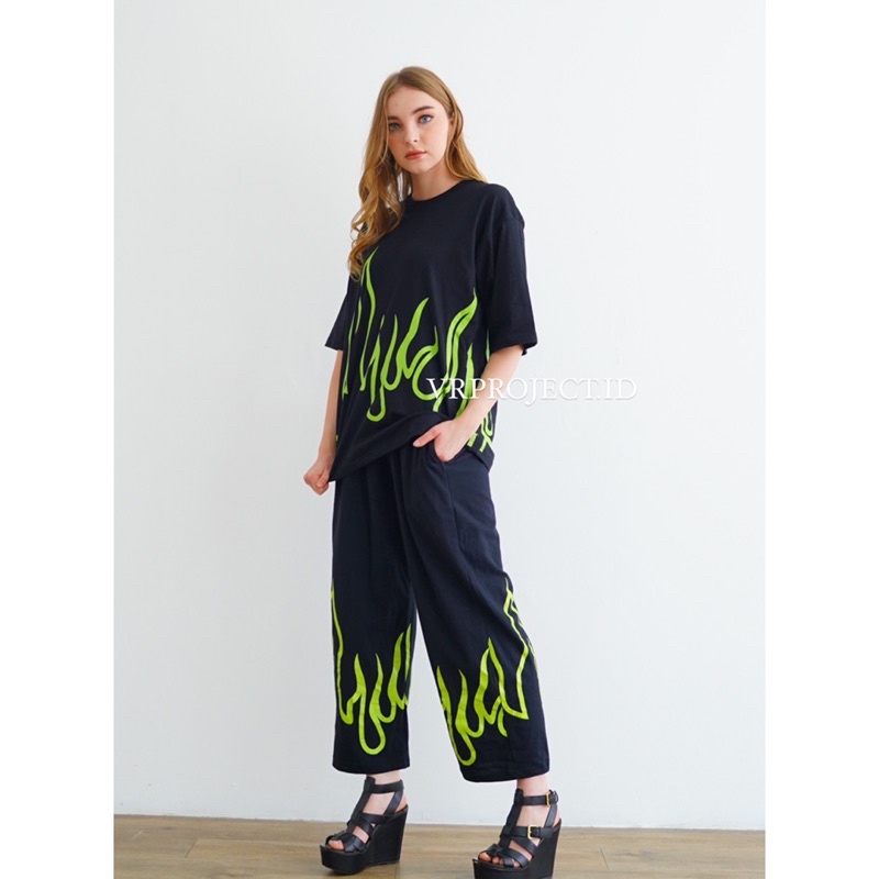 VRPROJECT.ID // Billie eilish fire flame set oversized-4